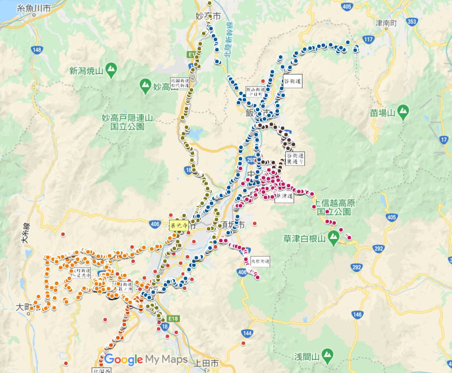 善光寺街道 善光寺へと向かう古道 善光寺街道を古の道標をポイントに歩く